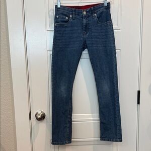 Levi's 511 Boy's Slim Straight Jeans in Dark Blue